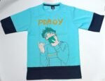 Nekavo PDBOY Graphic T-Shirt (Free Size) (Light Blue)