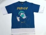 Nekavo PDBOY Graphic T-Shirt (Free Size) (Blue)