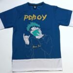 Nekavo PDBOY Graphic T-Shirt (Free Size) (Blue)
