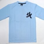 Nekavo Chinese Dragon Graphic T-Shirt (Free Size) (Light Blue)