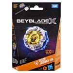 Takara Tomy Beyblade X Seize Jaguar HN UX Defense Type packaging containing top toy spinning top and ripcord launcher.