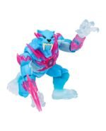 Blue and pink saber-toothed tiger action figure with translucent ice effects and a weapon.
