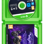 Gotham Knights video game disc and case for Xbox Series X showing the custom Batcycle skin add-on.